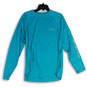 Mens Blue Crew Neck Long Sleeve Activewear Pullover T-Shirt Size Small image number 2