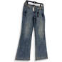 NWT Womens Blue Denim Medium Wash Pockets Comfort Bootcut Leg Jeans Size 6 image number 1