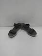 Women's Olive Green Leather Wedge Slides Size 10 image number 1