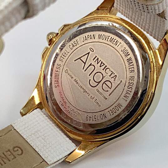 Designer Invicta Angel 15149 White Adjustable Strap Quartz Analog Wristwatch image number 4