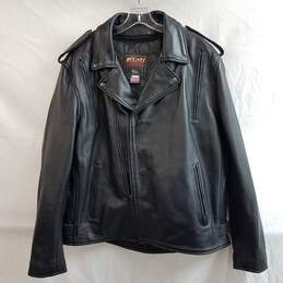 Black Bucati Leather Mean's Leather Motorcycle Jacket Size 48