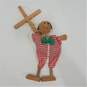 Vintage Lot Wooden Marionette String Puppets Mexico Senorita Clowns Pig image number 6