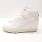 Nike Dunk Sky High White Croc Print Sneakers 528899-105 Size 9.5 image number 2