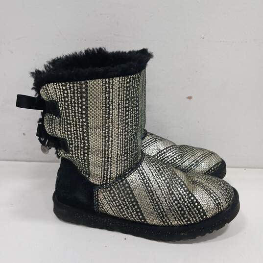Uggs Bailey Bow Bling Winer Boots Size 8 image number 2