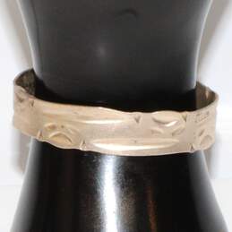 Sterling Silver Handmade Cuff Bracelet - 15.59g