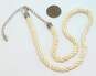 Carolyn Pollack 925 Cream Tone Cord Necklace 7.3g image number 4