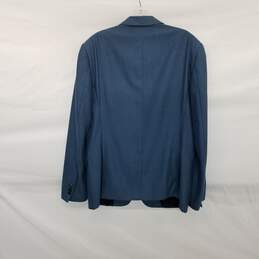 Emporio Armani G Line Men's Teal Blue Two Button Wool Blazer alternative image