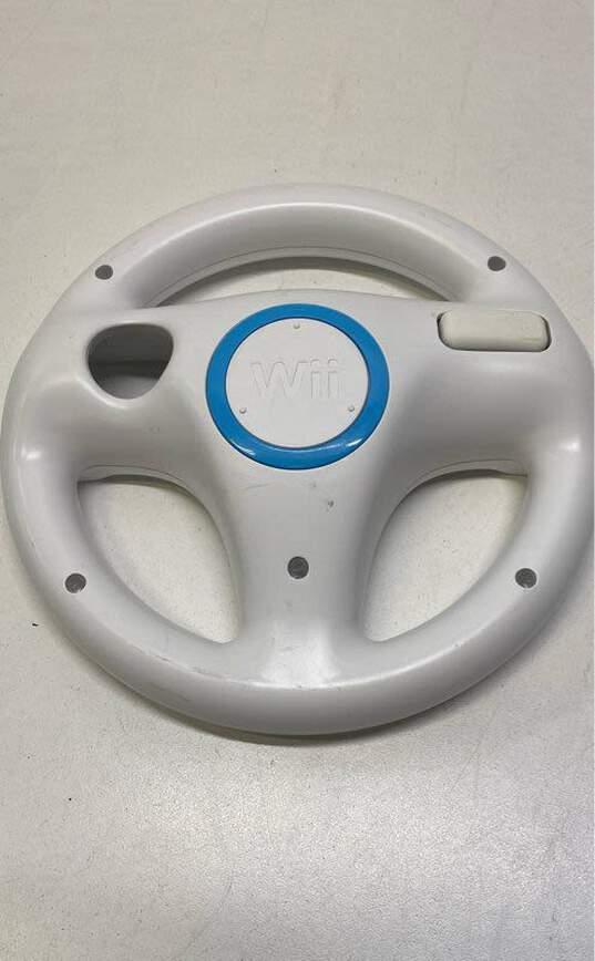 Set Of 2 Nintendo Wii Steering Wheels- White image number 3