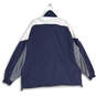 Mens Blue Gray Chicago Bears Long Sleeve Mock Neck Jacket Size 2XL image number 2