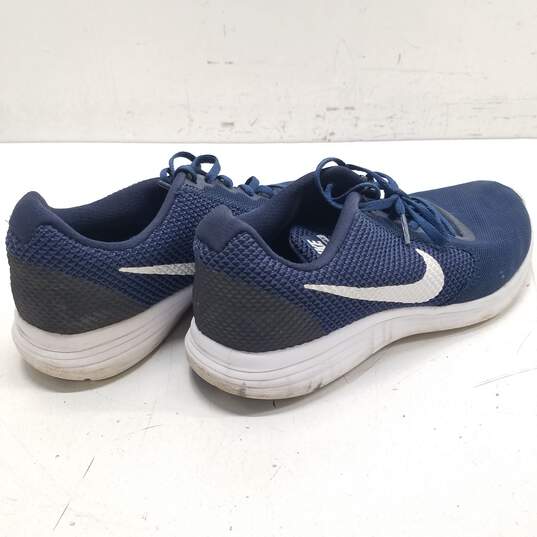 Nike Revolution 3 Blue/White Men's Athletic Shoes Size 10.5 image number 4