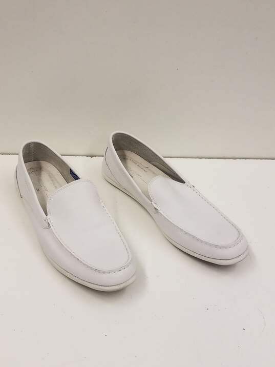 Rockport Men's White Bennett Lane Leather Loafers Size 10.5 image number 2