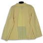 NWT Womens Yellow Beaded Long Sleeve Open Front Cardigan Sweater Size 2XL image number 2