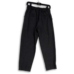 Womens Black Flat Front Slash Pocket Straight Leg Dress Pants Size 4 alternative image