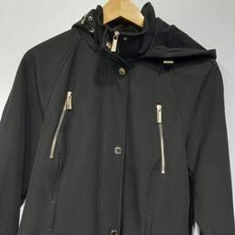 Michael Kors Hooded Full Zip & Snap Button Parka Trench Style Coat Size Large alternative image