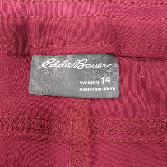 Women's Eddie Bauer Flat Front Dress Pants Sz 14 image number 4