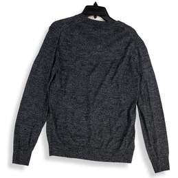 NWT Banana Republic Mens Gray Knitted Long Sleeve V-Neck Pullover Sweater Size M alternative image