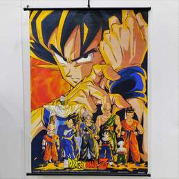 VTG 1998 Dragon Ball Z Wall Art Banner Fabric Hanging Scroll Bird Studio 42x31