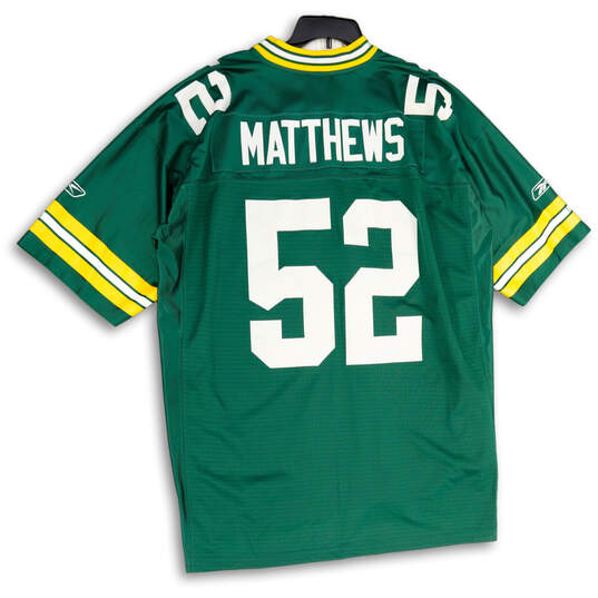 Mens Green NFL Green Bay Packers Clay Matthews #52 Football Jersey Size 2XL image number 2