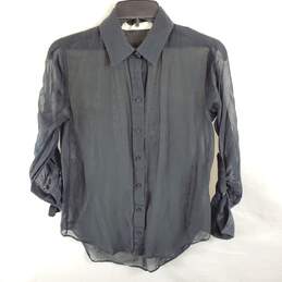 Elisabetta Franchi Women Black Button Up Shirt S alternative image