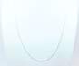 14K White Gold Square Snake Chain Necklace 3.7g image number 1