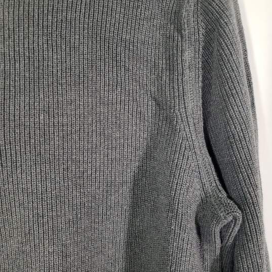 Mens Cotton Regular Fit Knitted Long Sleeve Pullover Sweater Size Medium image number 3
