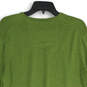 Mens Green Tight-Knit V-Neck Long Sleeve Pullover Sweater Size Medium image number 3