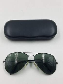 Ray-Ban Black Large Aviator Sunglasses
