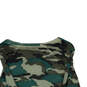 Womens Multicolor Camouflage Long Sleeve Round Neck Pullover Sweater Size M image number 4