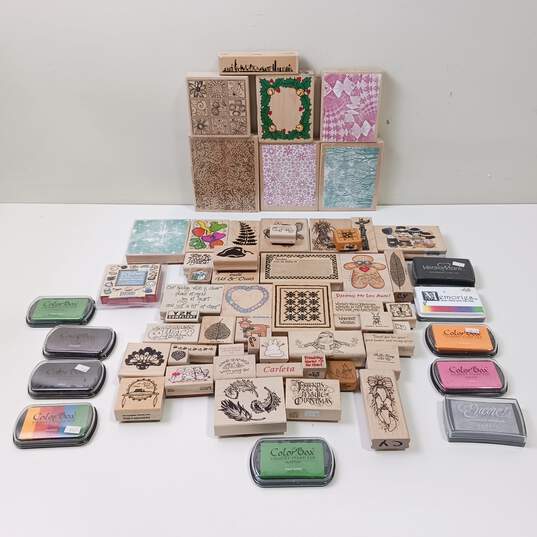 Lot of Assorted Wood Block Stamps image number 1