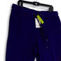 NWT Mens Blue Drawstring Flat Front Pockets Tapered Leg Jogger Pants Sz 2XL image number 3