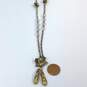 Designer Betsey Johnson Gold-Tone Crystal Stones Bead Pendant Necklace image number 4