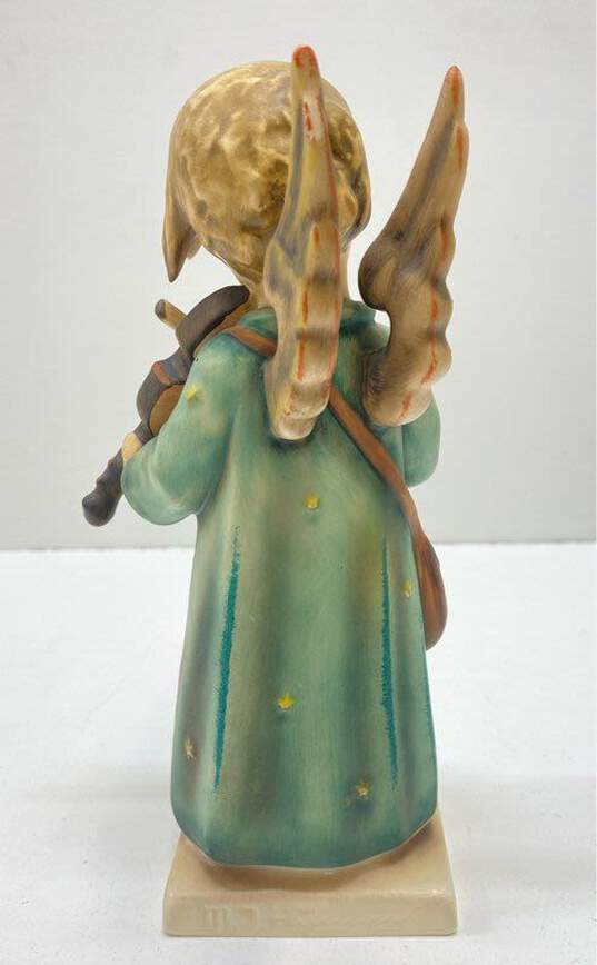 Ceramic Hummel Figure 7 inch Tall Angel Boy with Violin Vintage Figurine image number 3