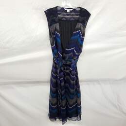 Diane Von Furstenberg Women's Bali Chiffon Wrap Dress Size 12 w/COA