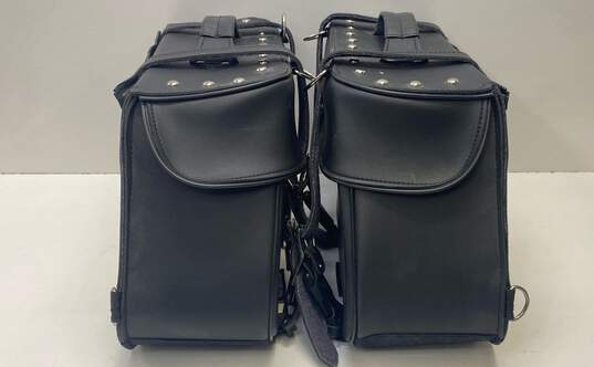 Unbranded Black Leather Saddle Bags image number 5