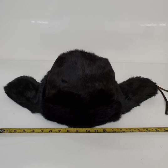 Unbranded Winter Trapper Dark Brown Fur Hat Size 62 image number 3