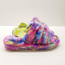 UGG Fluff Yeah Slingback Slippers Pixelate Multicolor 7