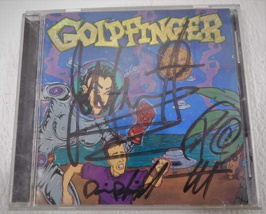 Goldfinger Band Signed Autographed Self Titled CD image number 1