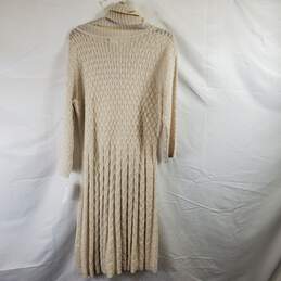 Dress Barn Women Ivory Sweater Dress Sz L NWT alternative image