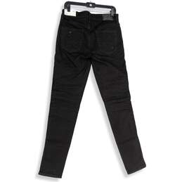 NWT American Eagle Womens Black Airflex+ Ultrasoft Distressed Skinny Jeans 30/34 alternative image