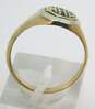 Vintage 10K Two Tone Gold WHS Monogram Initial Ring 3.7g image number 2