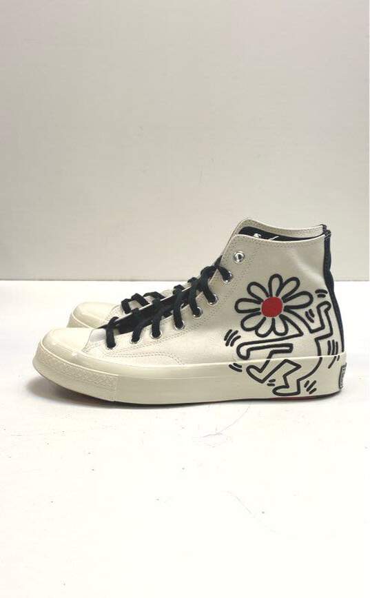 Converse All Star X Keith Haring Chuck 70 Hi Sneakers White 9.5 image number 2