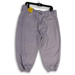 NWT Womens Gray Relaxed Flat Front Tapered Leg Knicker Softball Pants Sz XL alternative image