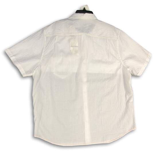 NWT Tommy Bahama Mens White Short Sleeve Spread Collar Button-Up Shirt Size XXL image number 2