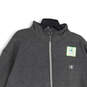 NWT Mens Gray Heather Mock Neck Long Sleeve Full Zip Track Jacket Size XL image number 3