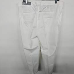 Talbots Chatham Crop Slim Leg White Pants alternative image