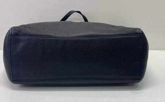 Coach Pebble Leather Turnlock Shoulder Bag Black image number 3