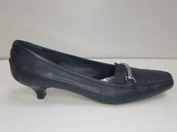 Prada Black Leather Heels Women's Size 6