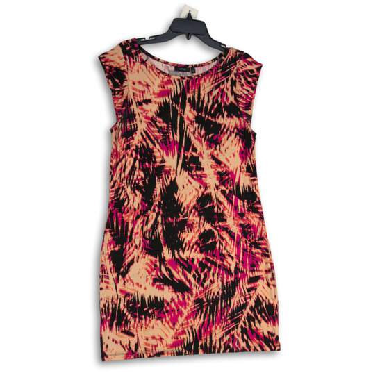 APT. 9 Womens Multicolor Abstract Round Neck Sleeveless Sheath Dress Size L image number 1