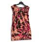 APT. 9 Womens Multicolor Abstract Round Neck Sleeveless Sheath Dress Size L image number 1