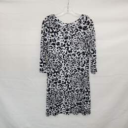 Tommy Bahama Black & White Leopard Patterned Sheath Dress WM Size S